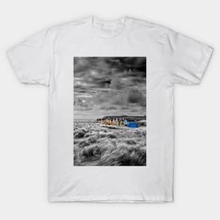 Hengistbury Head Beach Huts Bournemouth Dorset UK T-Shirt